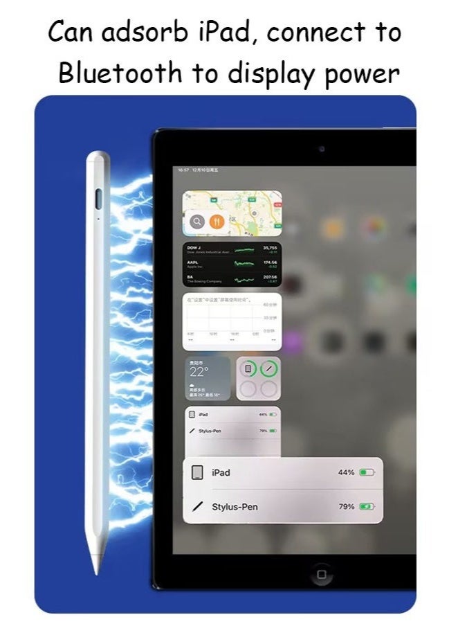 كيلا قلم ستايلس رقمي نشط، قلم بلوتوث للآيباد مزود بتقنية البلوتوث مع شحن سريع ورفض راحة اليد لجهاز آيباد أبل 2018 والإصدارات الأحدث أسود - Image 5