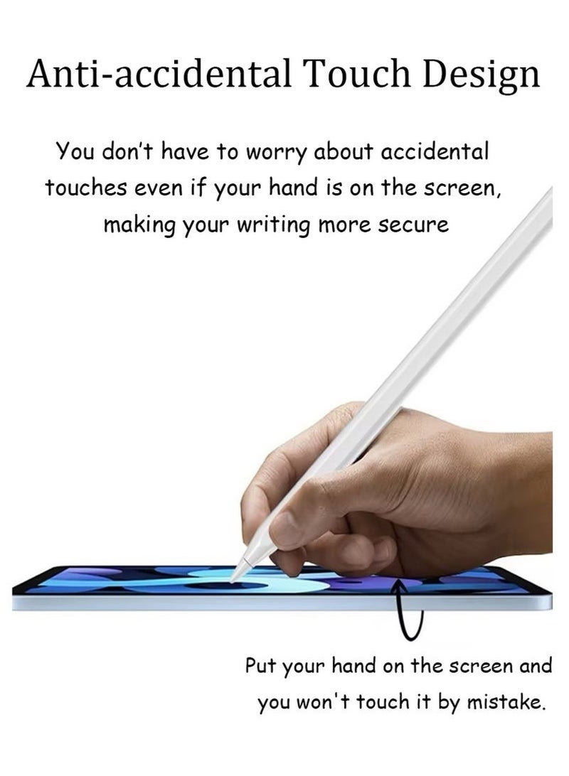 كيلا قلم ستايلس رقمي نشط، قلم بلوتوث للآيباد مزود بتقنية البلوتوث مع شحن سريع ورفض راحة اليد لجهاز آيباد أبل 2018 والإصدارات الأحدث أسود - Image 4