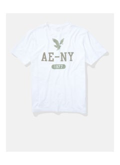 American Eagle تي شيرت برسومات شعار فائقة النعومة من AE  - Image 1