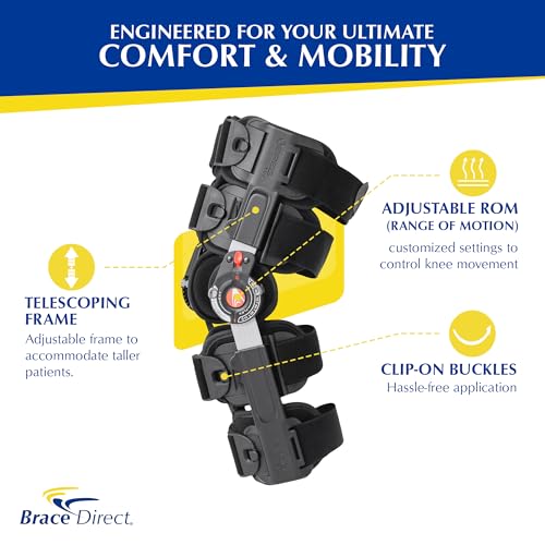 Brace Direct Breg T Scope Premier Post Op Knee Brace Adjustable ROM for ACL MCL PCL Injury Recovery L1833 L1832 (Thighs Up to 30.5") - Image 2