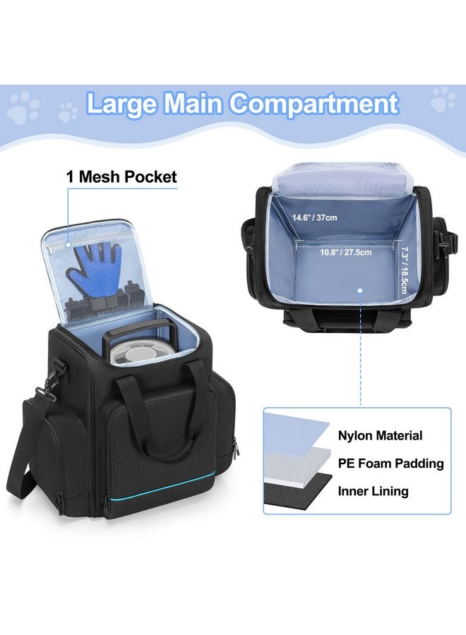 CURMIO CURMIO Carrying Case Compatible with FM-02 Professional PLUS Grooming Vacuum Kit, Pet Grooming Kit Supplies Organizer Bag for Dog Cat Clippers, Brush, Scissors or Other Pet Supplies, BAG ONLY - Image 2