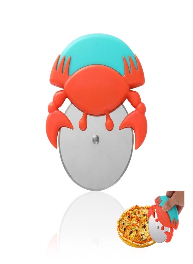 يافيجي غطاء قرص تقطيع البيتزا من YAFIYGI، عبوة واحدة، قرص تقطيع بيتزا أحمر بشفرات كبيرة، مانع للانزلاق، مقاوم للصدأ، سهل الاستخدام، غطاء حماية لشفرة تقطيع البيتزا، قطاعة متينة، مناسب للاستخدام باليد اليمنى واليسرى - Image 1