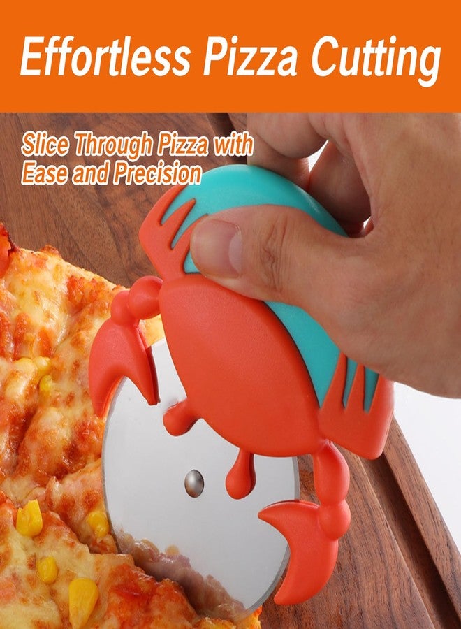 يافيجي غطاء قرص تقطيع البيتزا من YAFIYGI، عبوة واحدة، قرص تقطيع بيتزا أحمر بشفرات كبيرة، مانع للانزلاق، مقاوم للصدأ، سهل الاستخدام، غطاء حماية لشفرة تقطيع البيتزا، قطاعة متينة، مناسب للاستخدام باليد اليمنى واليسرى - Image 2