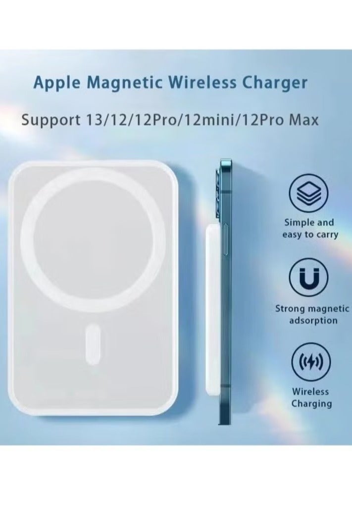 10000 mAh Magnetic MagSafe Wireless Portable Power Bank Charger - Image 1
