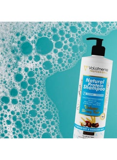 VOLAMENA WITH DEVICE Volamena Natural Protein 2 in 1 Hair Shampoo For Hair Fall Control For Women & Men 500 ml  - Image 2