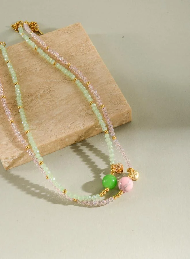 Take Two Set of 2 - Glass Beaded Necklace