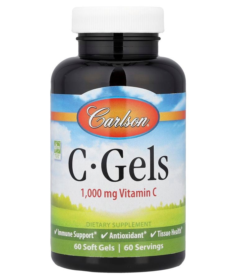 Carlson C-Gels Vitamin C 1000 mg 60 Soft Gels
