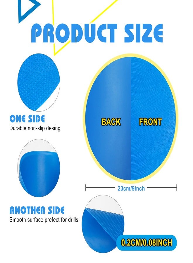 WildTracks 9 inch Spot Markers Flat Field Cones, Non Slip Rubber Agility Markers Flat Field Cones for Soccer Basketball Sports Speed Agility Training （6 pcs） - Image 2