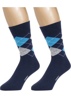 Ozzy Socks 3 Pairs Seamless Men's Combed Cotton 4 Season Socks Durable Heel Toe  - Image 5