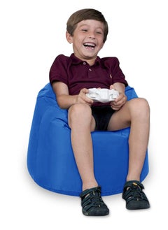 ANDERSON ANDERSON Ultra Soft Small Luxury Waterproof Bean Bag Chair Filling with Beans Highly Comfortable Suitable For Kids Blue Colour  - Image 2