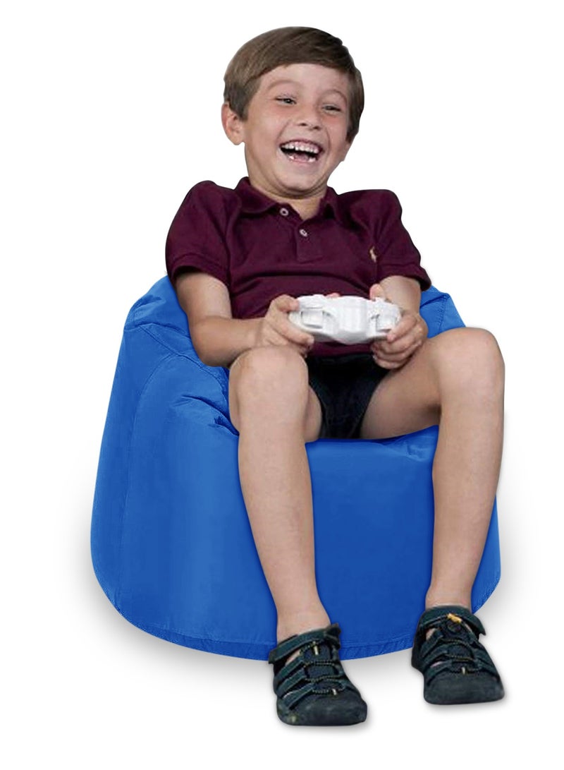 ANDERSON Ultra Soft Small Luxury Waterproof Bean Bag Chair Filling with Beans Highly Comfortable Suitable For Kids Blue Colour