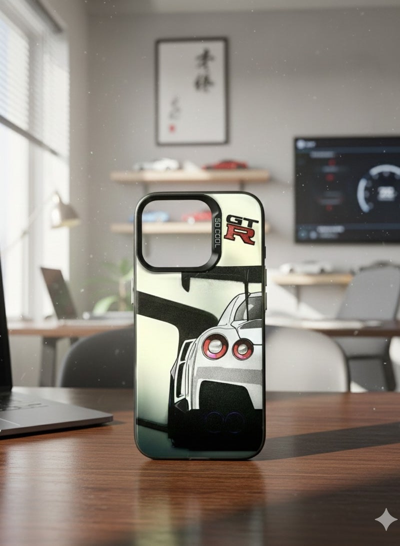 Grace Nissan GT-R R35 JDM Legend Phone Case - Matte Finish with Camera Protection - protective cover for Iphone 16 pro - Image 1