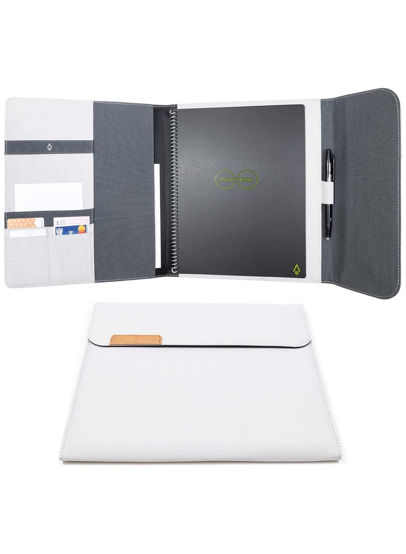 Rocketbook Capsule 2.0 Folio Cover for Core, Panda and Fusion - 100% Recyclable, with Pen Holder, Magnetic Clasp & Inner Storage - Letter Size - 8.5"... - Image 1