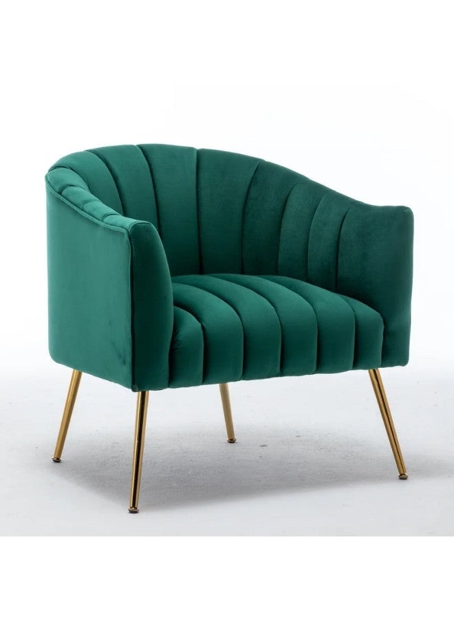 ALWASIT HOME Demetrius Single Seater Sofa Luxurious Design With Premium Fabric Best For Living Room For Hotel Velvet Fabric - Green  - Image 4