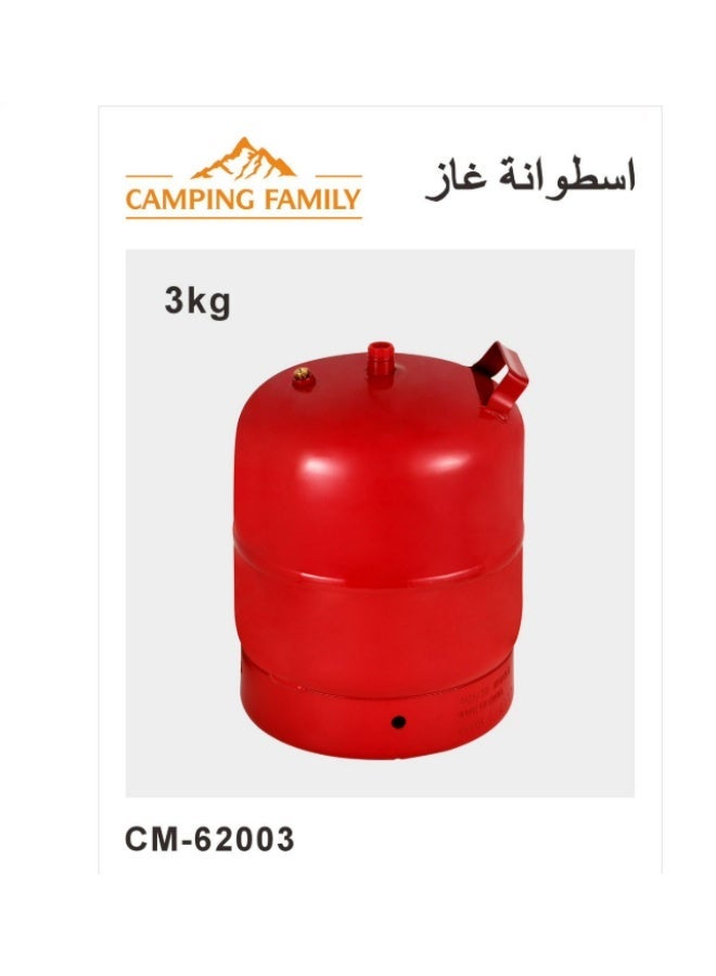 CAMPING FAMILY Small cylinder for trips and camping, 3 kg capacity - Image 2