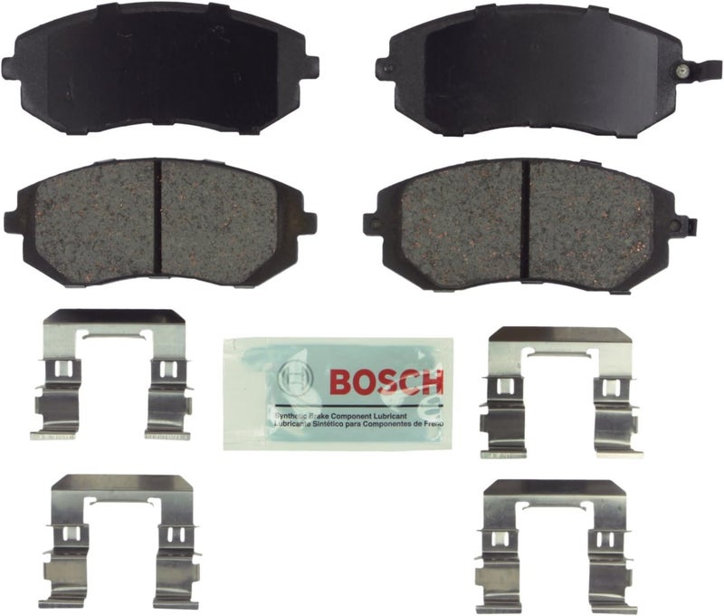 BOSCH BE929H Blue Ceramic Disc Brake Pad Set With Hardware - Compatible With Select Saab 9-2X; Subaru Baja, Forester, Impreza, Legacy, Outback, WRX; FRONT - Image 1