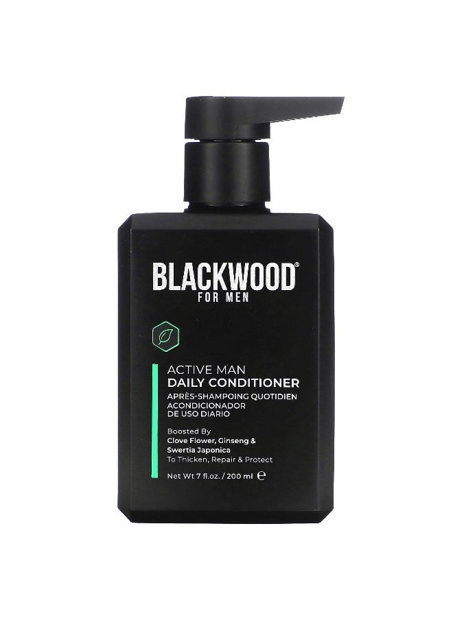 Blackwood For Men Blackwood For Men, Active Man, Daily Conditioner, Clove Flower, Ginseng & Swertia Japonica, 7 fl oz (200 ml)  - Image 1