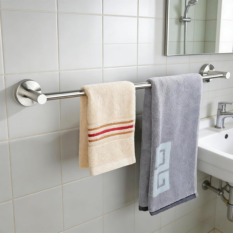 Multifunctional Expandable Steel Towel Rack No Holes Strong Elegant Stand Bathroom Wall Mount Rustproof Suction Cup Towel Rack - Image 5