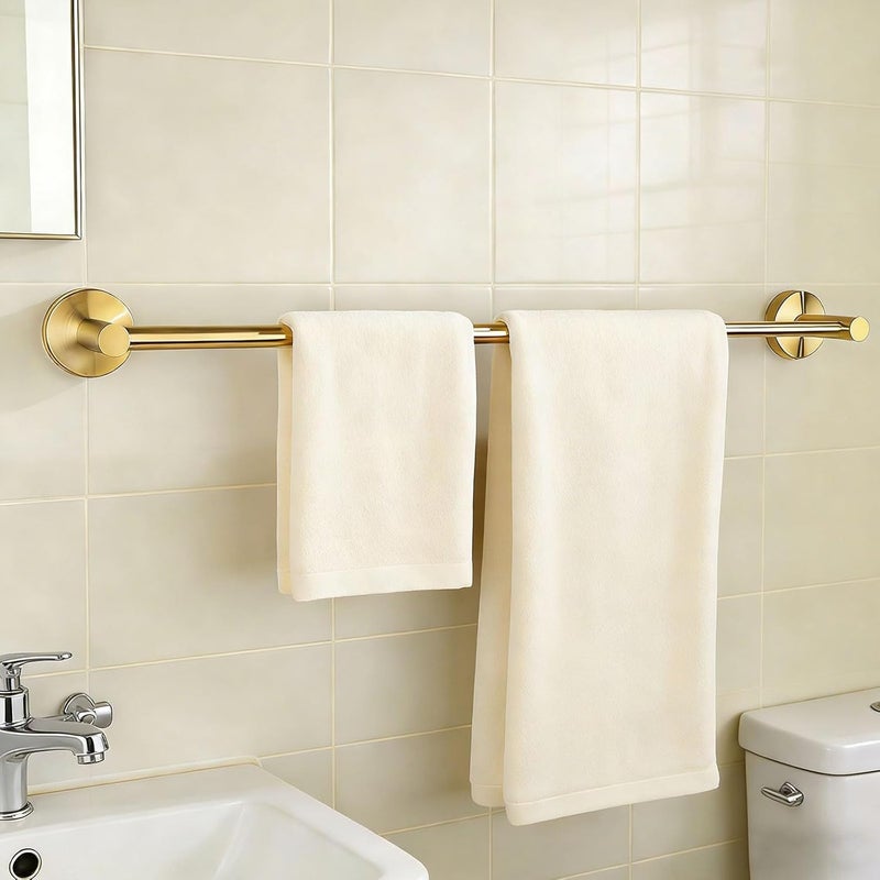 Multifunctional Expandable Steel Towel Rack No Holes Strong Elegant Stand Bathroom Wall Mount Rustproof Suction Cup Towel Rack - Image 4