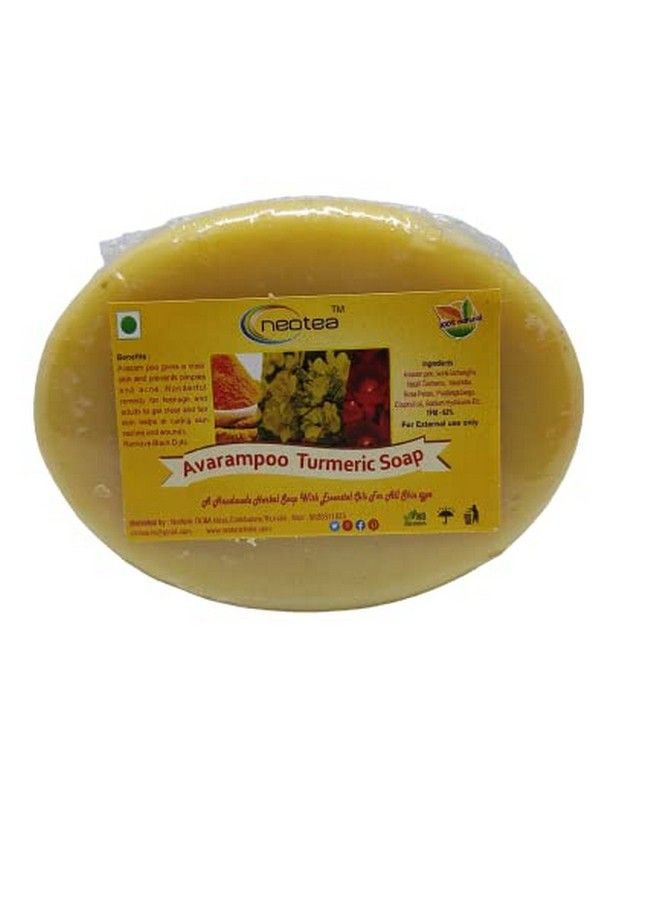 neotea Avarampoo Turmeric Herbal Soap 75 Gm Pack Of 3 - Image 3