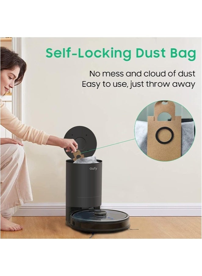 10 Pcs Dust Bags for eufy RoboVac L35 Hybrid, L35 Hybrid+ LR30 Hybrid, LR30 LR20 Auto-Empty Station, 4 Layer Filtration System with Activated Carbon Fabric, Remove Unwanted Odors  - Image 2