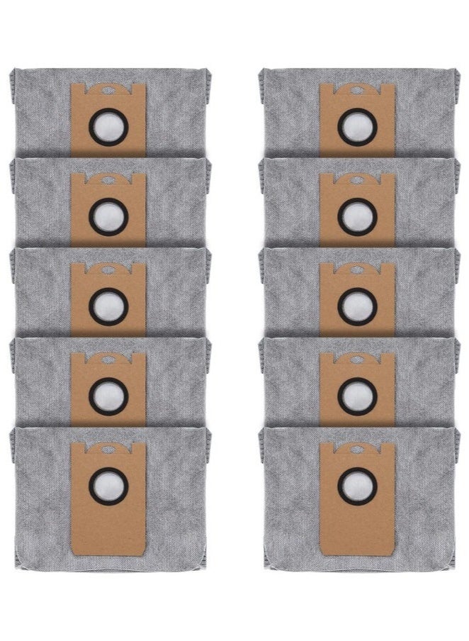 10 Pcs Dust Bags for eufy RoboVac L35 Hybrid, L35 Hybrid+ LR30 Hybrid, LR30 LR20 Auto-Empty Station, 4 Layer Filtration System with Activated Carbon Fabric, Remove Unwanted Odors  - Image 1