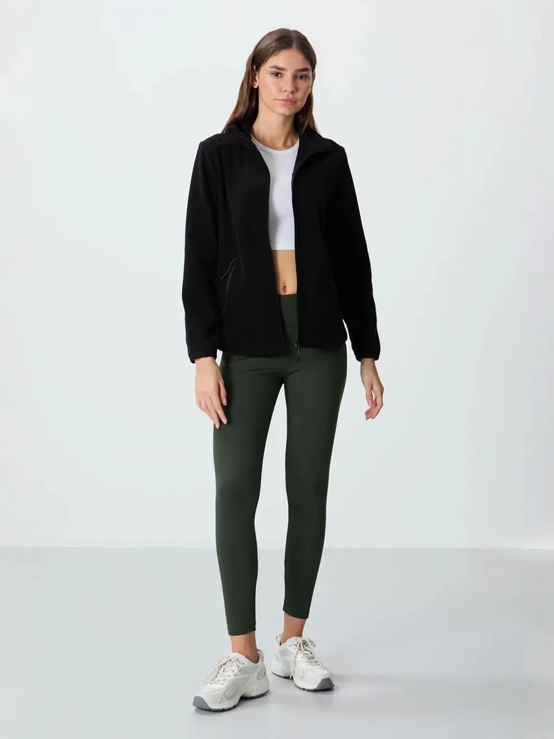 TOMMYLIFE TOMMY Women's Plush Zip Sweatshirt