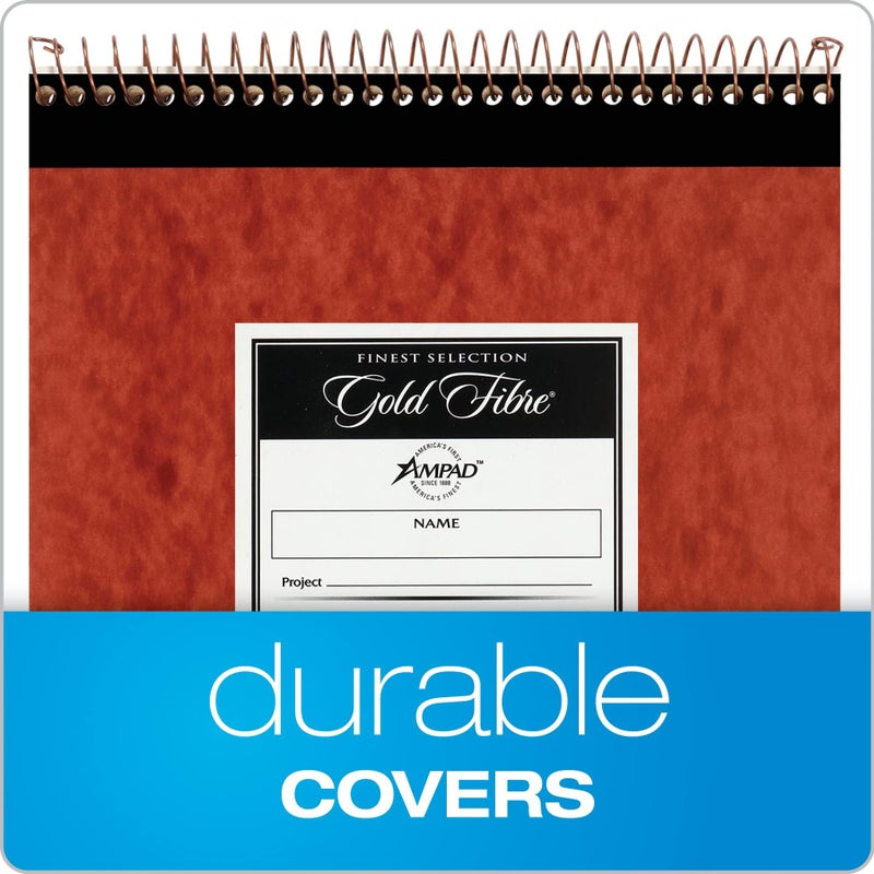 Ampad Gold Fibre Retro Pad, Wide Rule, 8-1/2 x 11-3/4, White, 70-Sheets/Pad (20-008R) - Image 2