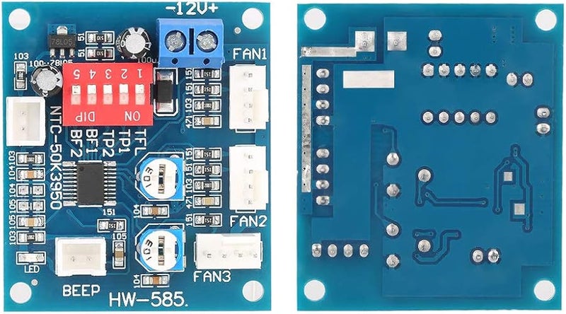PWM PC Fan Speed Controller with Audible Visual Alarm Temperature Buzzle - Image 5