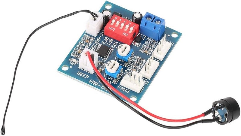 PWM PC Fan Speed Controller with Audible Visual Alarm Temperature Buzzle - Image 3