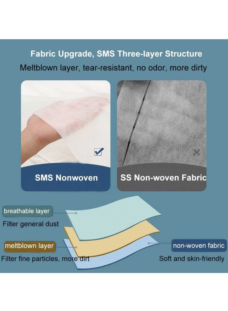 SOLARAE 4 Pcs Travel Disposable Bedding Set, Travel Double Models Soiled Sleeping Bag Portable Non-Woven Bedspread Duvet Cover and Pillowcase Set, Suitable for Hotels, Camping and Overnight Stays - Image 3