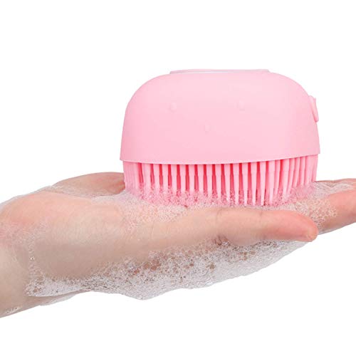 PARVY Body Bath Brush, Silicone Soft Cleaning Bath Body Brush with Shampoo Dispenser - Skin Massage Brush Bath Bathroom Accessories [MULTICOLOUR-1 PCS] - Image 1