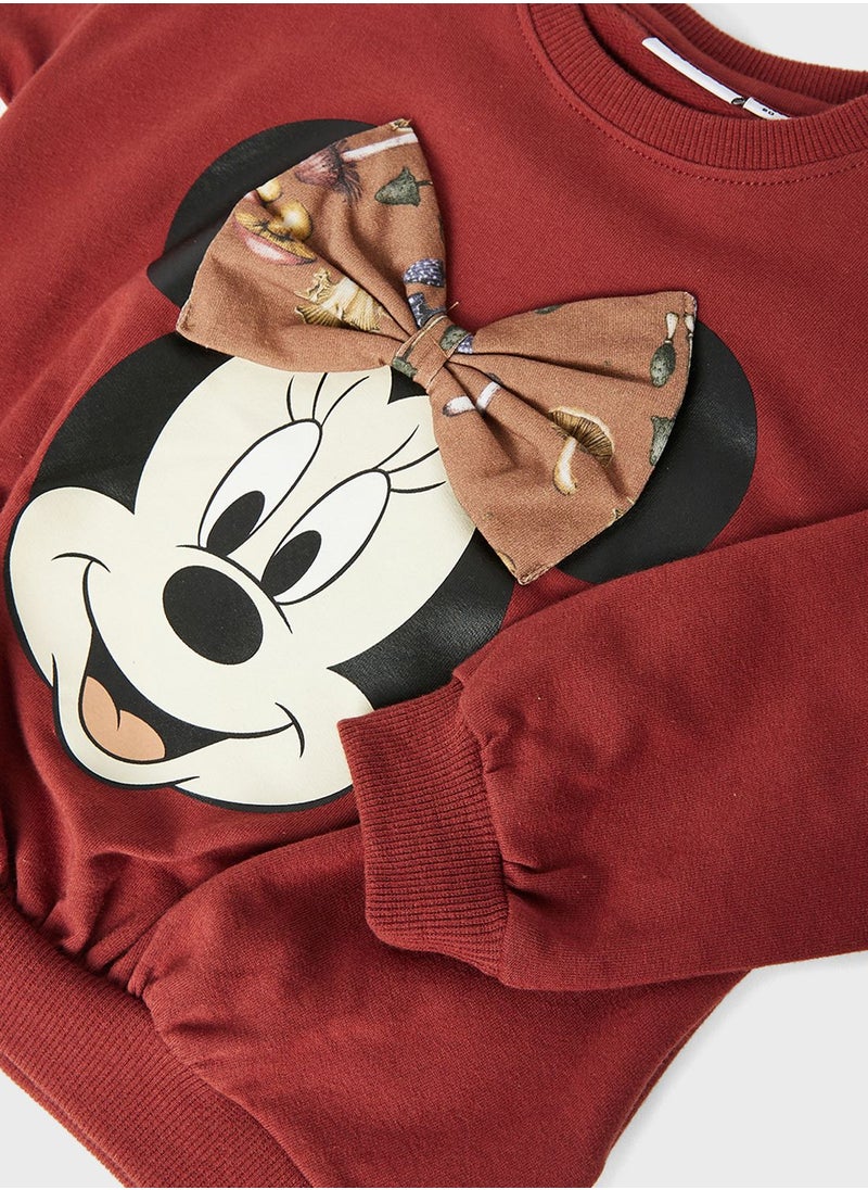 NAME IT - Kids Minnie Mouse Sweatshirt - Image 1