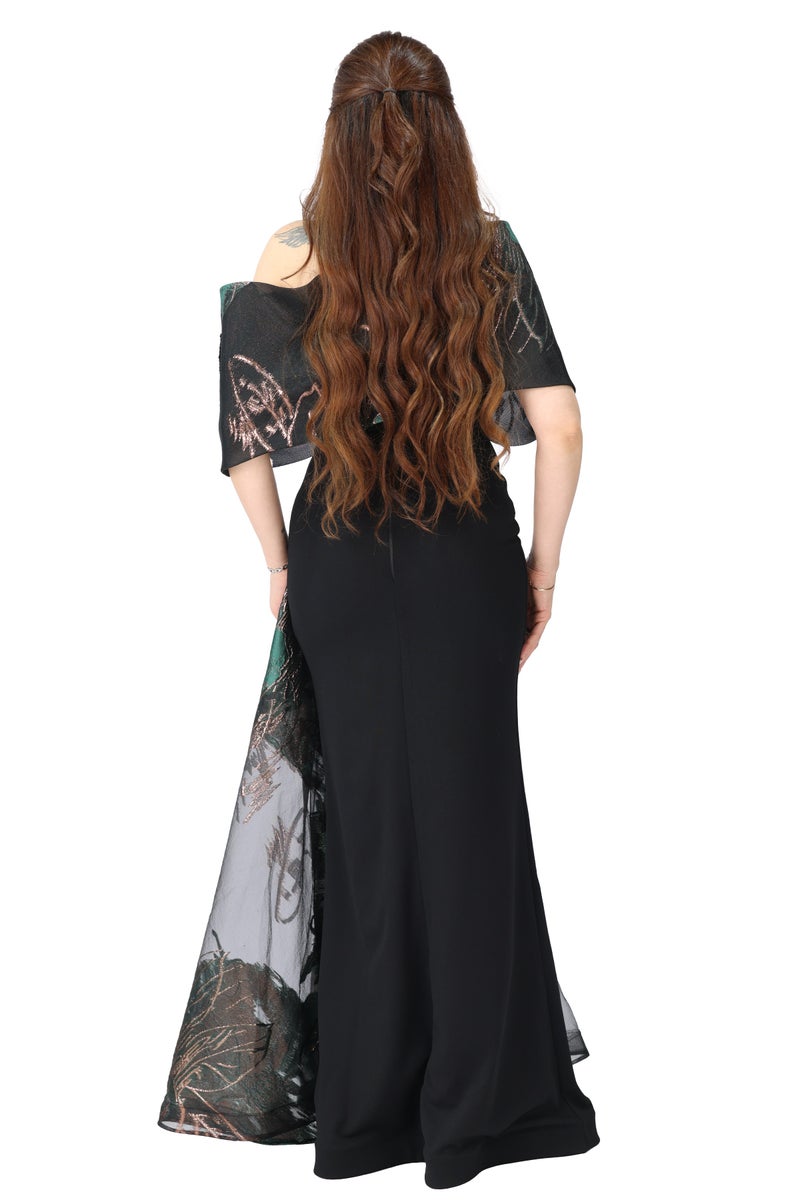 المصمم الحديث فستان طويل مناسبات فاخر يخليك تتألقين بكل حضور هذا الفستان الطويل للمناسبات مصمم بذوق عالي يلفت الأنظار من أول نظرة قصته أنثوية ناعمة وراقية - Image 2