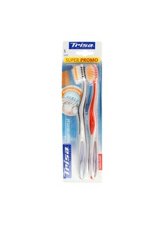 TRISA Pro Interdental Soft Toothbrush Pack Of 2 (Assorted Color)  - Image 2