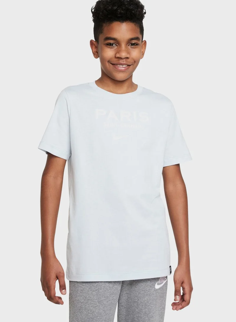 Nike Youth Psg Swoosh T-Shirt