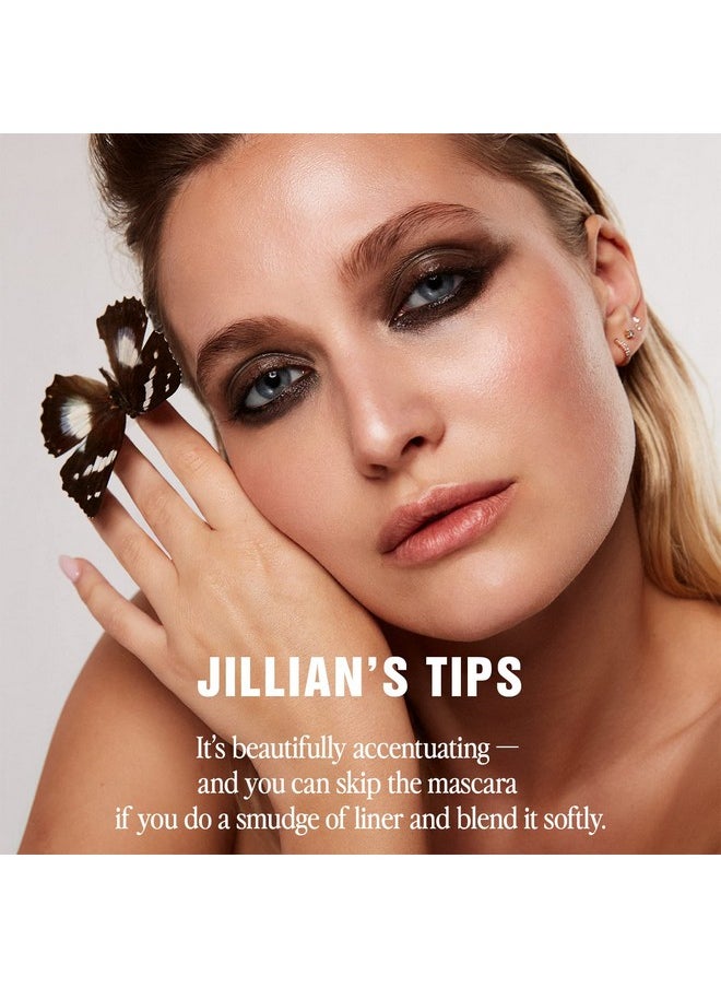 Jillian Dempsey كحل آيلاينر مقاوم للماء قلم آيلاينر مع ممحاة مدمجة لون مكثف يدوم طويلاً بني غني نباتي  - Image 4