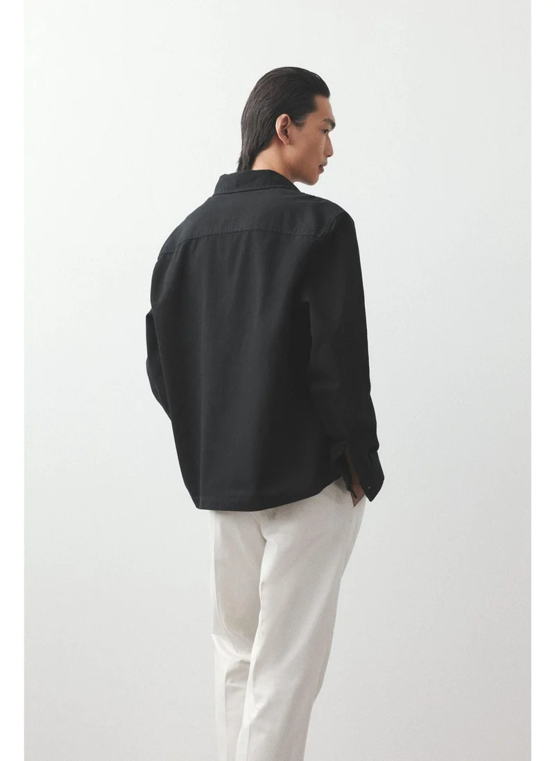 H&M Regular Fit Cotton twill overshirt