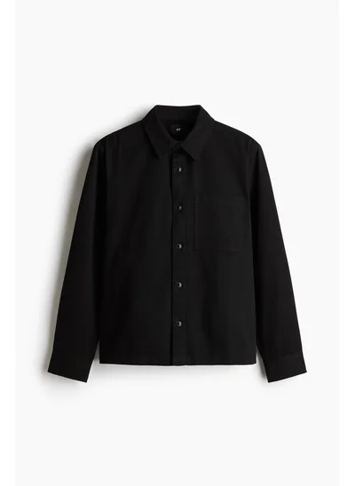 اتش اند ام Regular Fit Cotton twill overshirt