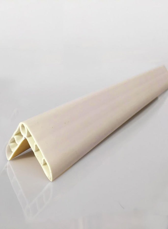 pepplo 90 Degree Wall Edge Protector - Anti-Collision Strips PVC Corner Guards, Decorative Tile Corner Cover, Multiple Color Trim Protection (Cream, 1 Piece) - Image 3