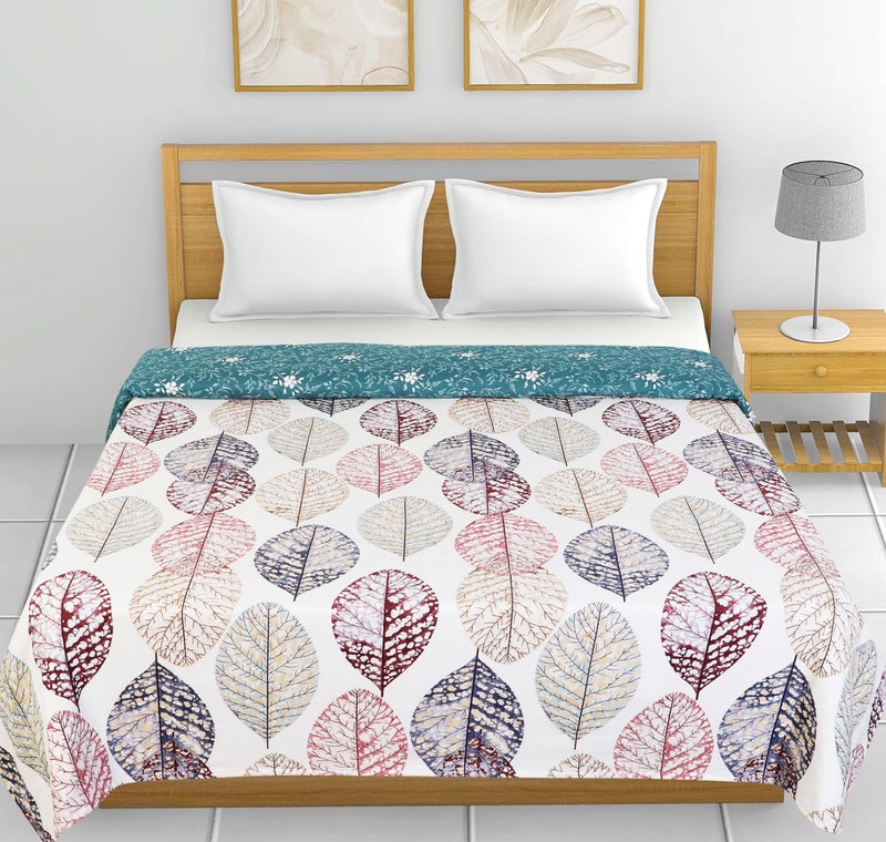 TIB Glace Cotton in Reversible 3 Layer Blanket Single Bed, Dohar, Quilt, Soft Light-Weight AC Blanket Single Bed 54X87 Inches, White Patta - Image 4