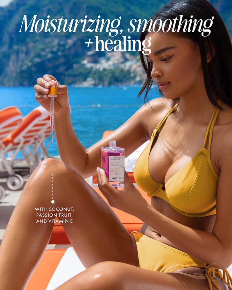 Truly Beauty Glazed Donut After Shave Oil - Razor Bumps Treatment for Women, Razor Bump and Ingrown Hair Treatment for Bikini Area - 3.1 OZ - Image 3