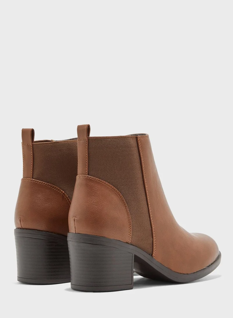 NEW LOOK Wide Fit Suedette Chelsea Boots