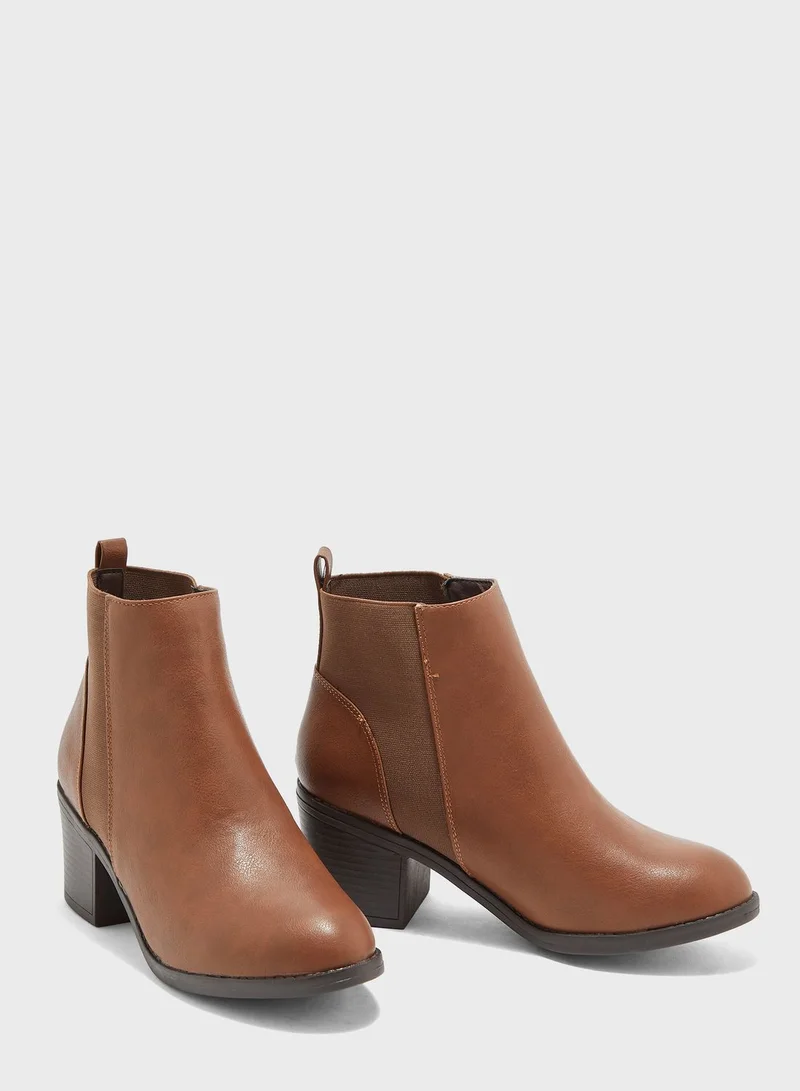 NEW LOOK Wide Fit Suedette Chelsea Boots