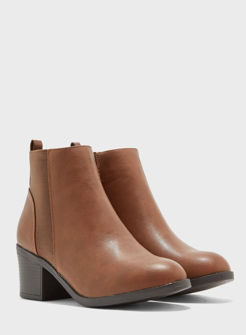 NEW LOOK Wide Fit Suedette Chelsea Boots