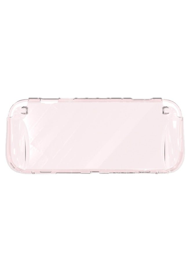 Generic For The Switch 2 Protective Case Nintendo Game Console Switch2 All-inclusive Transparent Anti-drop Protective Case-Model:Transparent Pink  - Image 1