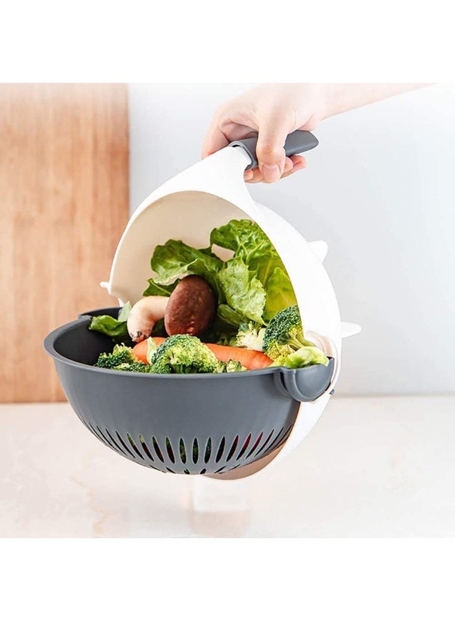 9 in 1 Vegetable Cutter Slicer, Multifunctional Vegetables Chopper Mandoline Slicer with Drain Basket, Rotate Vegetable Chopper Graters Kitchen Tool  - Image 5