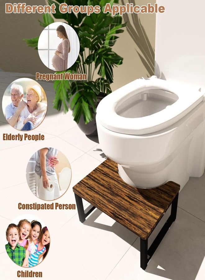 Ardier 9 Inch Height Bathroom Toilet Stool, Versatile Stool for Adults, Seniors & Children,Portable Poop Stool for Bathroom Withstands up to 330 lbs, Black - Image 5