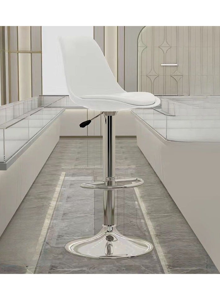 DubaiGallery Nordic bar chair light luxury home island golden bar stool modern minimalist high chair bar chair back bar stool  - Image 4