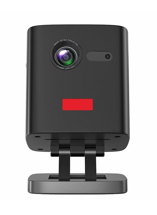 DLP Mini Wireless 5G WiFi BT5.0 Portable Android Projector with Stand Rechargeable-Support 4K Type-C Charging Port - Compatible with iPhone/Sumsung/HUAWEI/PS4/HDMI/USB/TV BOX/PS5/Laptop/Game Console